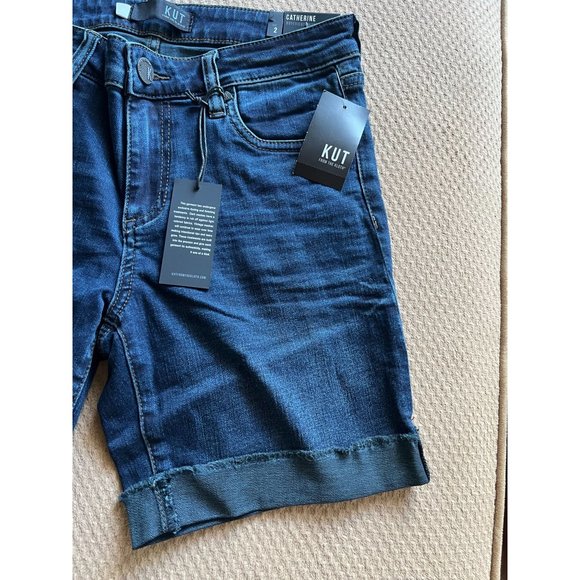 Kut from the‎ Kloth Catherine Boyfriend Shorts - NWT - Size 2 - Picture 4 of 7